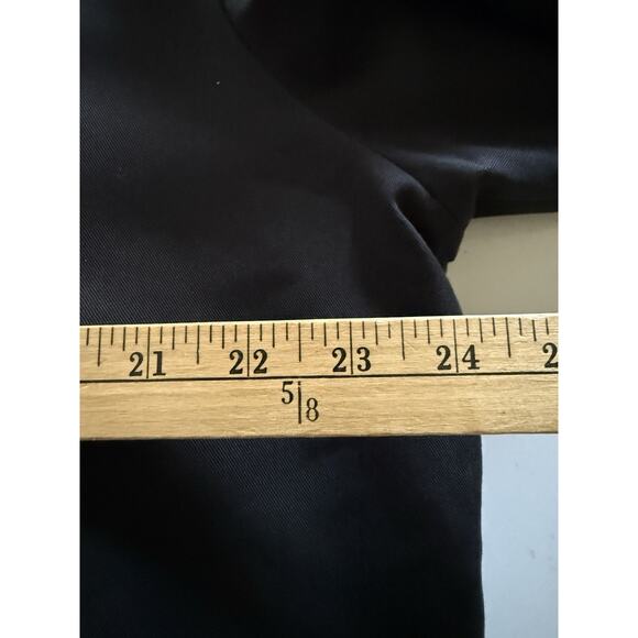 Joseph & Lyman Black Trench Coat Removable Wool Liner Collar Size M Casual City - Picture 8 of 16